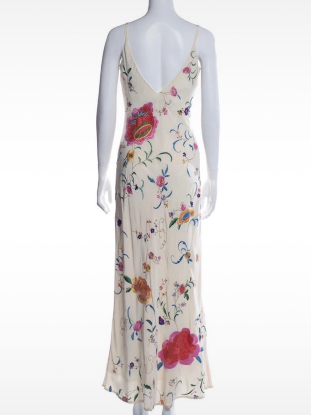 Sue Wong vintage rare long dress Floral Embroidery 6 - Picture 2 of 3